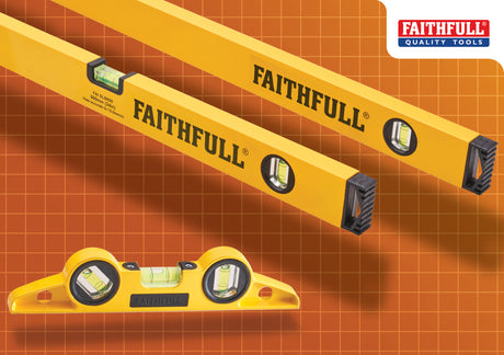 High quality image of Faithfull 3 Piece Level Set (240mm, 600mm 1200mm), availble from T.H. Wiggans Ironmongery in Kendal