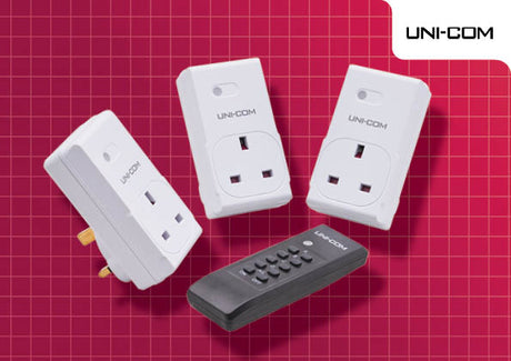 High quality image of Unicom Remote Control Socket Set, availble from T.H. Wiggans Ironmongery in Kendal