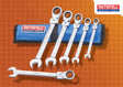 High quality image of Faithfull 6 Piece Ratcheting Combination Spanner Set, availble from T.H. Wiggans Ironmongery in Kendal