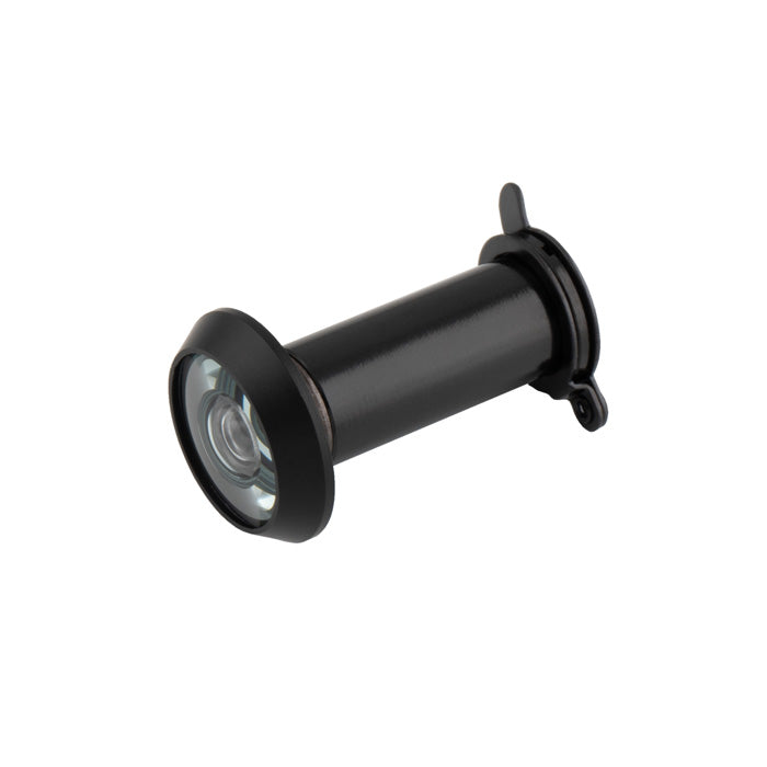 This image shows Eurospec - Door Viewer Matt Black - Matt Black - aa77mb available from T.H. Wiggans Ironmongery in Kendal.