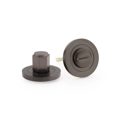 This is an image showing Alexander & Wilks - Hex Thumbturn and Release - Dark Bronze aw794dbz available to order from T.H. Wiggans Ironmongery in Kendal, quick delivery and discounted prices.