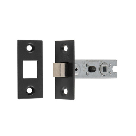 This image shows Eurospec - Bolt-Through Tubular Deadbolt - Matt Black - 64mm - btd25mb available from T.H. Wiggans Ironmongery in Kendal.