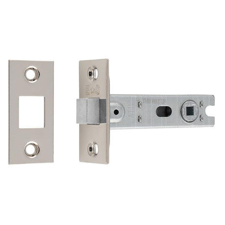 This image shows Eurospec - Bolt-Through Tubular Deadbolt - Polished Nickel - 76mm - btd30np available from T.H. Wiggans Ironmongery in Kendal.