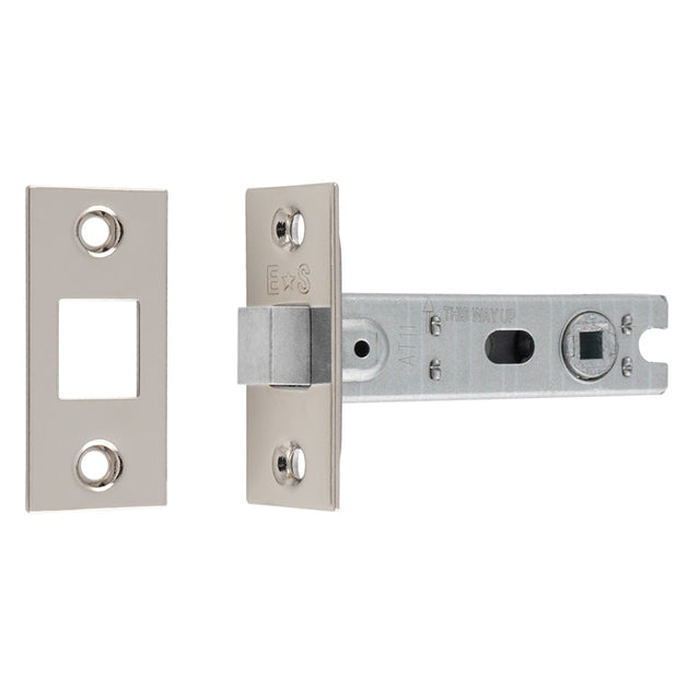 This image shows Eurospec - Bolt-Through Tubular Deadbolt - Polished Nickel - 76mm - btd30np available from T.H. Wiggans Ironmongery in Kendal.