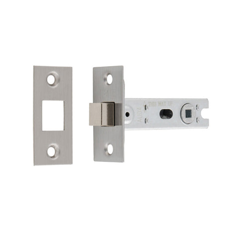This image shows Eurospec - Bolt-Through Tubular Deadbolt - Satin Stainless Steel - 76mm - btd30sss available from T.H. Wiggans Ironmongery in Kendal.