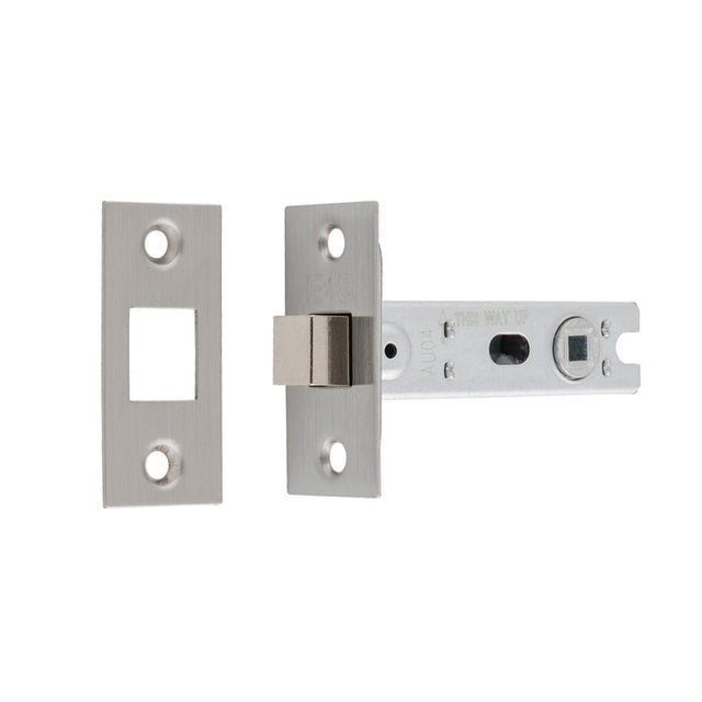 This image shows Eurospec - Bolt-Through Tubular Deadbolt - Satin Stainless Steel - 76mm - btd30sss available from T.H. Wiggans Ironmongery in Kendal.
