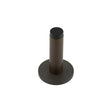 This is an image showing the Frelan - Burlington Plain Wall Mounted Door Stops Knurled Rose Dark Bronze available to order from T.H. Wiggans Ironmongery in Kendal