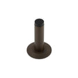 This is an image showing the Frelan - Burlington Plain Wall Mounted Door Stops Chamfered Rose Dark Bronze available to order from T.H. Wiggans Ironmongery in Kendal