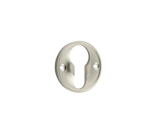 This is an image showing the Burlington - 40mm SN Euro keyway escutcheon available to order from T.H. Wiggans Ironmongery in Kendal