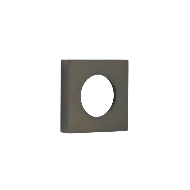 This is an image showing the Burlington - 52x52mm DB plain square outer rose for levers and t&r available to order from T.H. Wiggans Ironmongery in Kendal