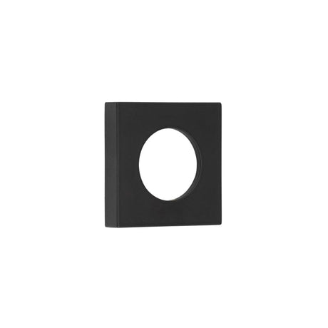 This is an image showing the Burlington - 52x52mm MB plain square outer rose for levers and t&r available to order from T.H. Wiggans Ironmongery in Kendal