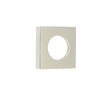 This is an image showing the Burlington - 52x52mm PN plain square outer rose for levers and t&r available to order from T.H. Wiggans Ironmongery in Kendal