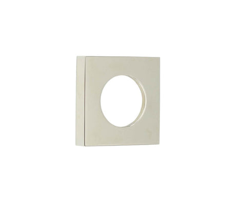 This is an image showing the Burlington - 52x52mm PN plain square outer rose for levers and t&r available to order from T.H. Wiggans Ironmongery in Kendal