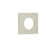This is an image showing the Burlington - 52x52mm SN plain square outer rose for levers and t&r available to order from T.H. Wiggans Ironmongery in Kendal