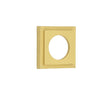 This is an image showing the Burlington - 52x52mm SB stepped square outer rose for levers and t&r available to order from T.H. Wiggans Ironmongery in Kendal