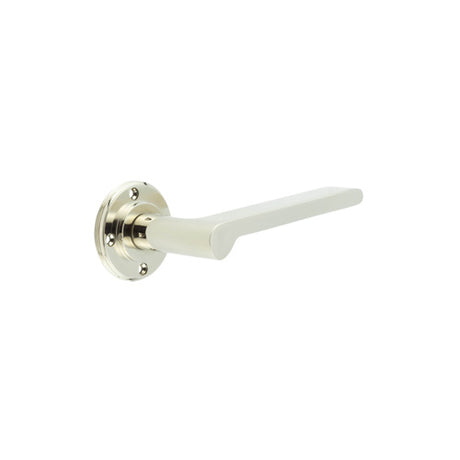 This is an image showing the Burlington - Fitzrovia Lever on Rose Door Handle - Roses Sold Separately available to order from T.H. Wiggans Ironmongery in Kendal