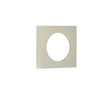 This is an image showing the Burlington - 52x52mm SN plain square outer rose for esc available to order from T.H. Wiggans Ironmongery in Kendal