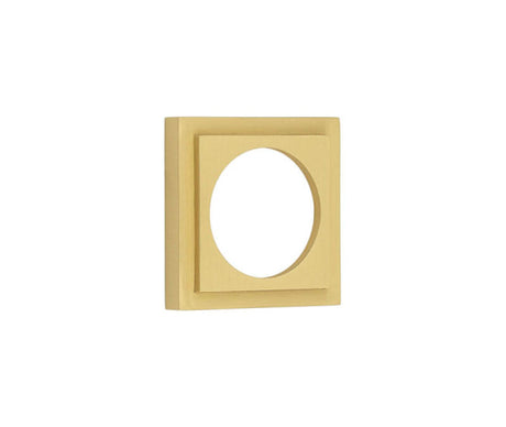 This is an image showing the Burlington - 52x52mm SB stepped square outer rose for esc available to order from T.H. Wiggans Ironmongery in Kendal