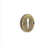 This is an image showing the Burlington - 40mm AB Westbourne standard escutcheon (face fix) available to order from T.H. Wiggans Ironmongery in Kendal