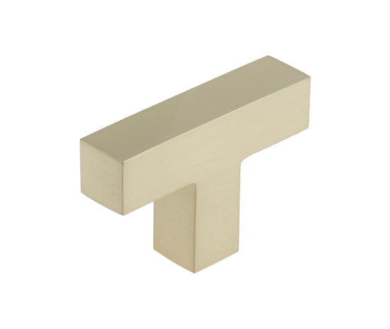 This is an image showing the Burlington - Trafalgar T Bar Cupboard Knob - Satin Nickel available to order from T.H. Wiggans Ironmongery in Kendal