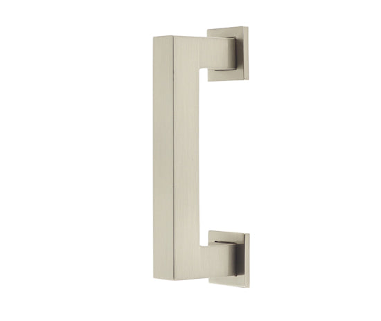 This is an image showing the Burlington - Trafalgar Cabinet Handle 96mm CTC - Satin Nickel available to order from T.H. Wiggans Ironmongery in Kendal