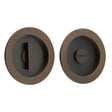 This is an image showing the Burlington - 65x12x3mm DB round concealed WC flush pull set available to order from T.H. Wiggans Ironmongery in Kendal