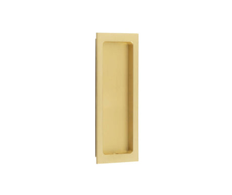 This is an image showing the Burlington - 150x55x3mm SB rectangular flush pull available to order from T.H. Wiggans Ironmongery in Kendal