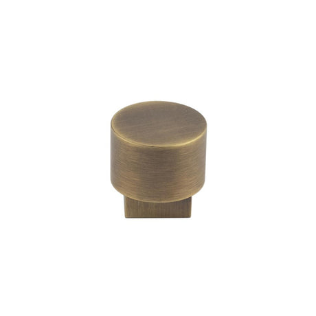 This is an image showing the Burlington - Westminster Cupboard knob - Antique Brass available to order from T.H. Wiggans Ironmongery in Kendal