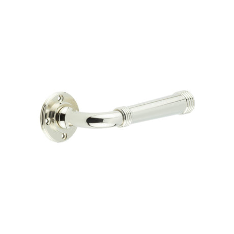 This is an image showing the Burlington - Highgate Lever on Rose Door Handle - Roses Sold Separately available to order from T.H. Wiggans Ironmongery in Kendal