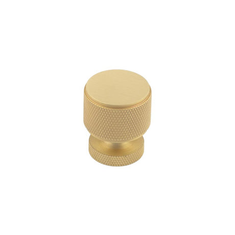 This is an image showing the Burlington - Piccadilly Cupboard knob - Satin Brass available to order from T.H. Wiggans Ironmongery in Kendal