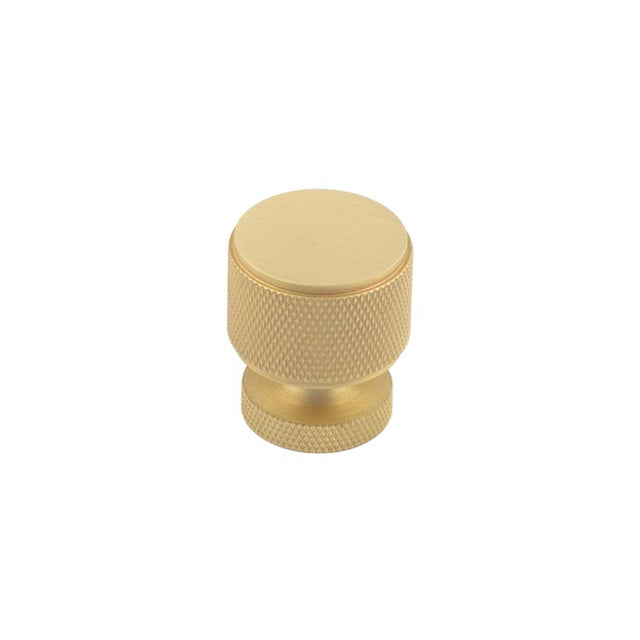 This is an image showing the Burlington - Piccadilly Cupboard knob - Satin Brass available to order from T.H. Wiggans Ironmongery in Kendal