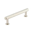 This is an image showing the Burlington - Piccadilly Cabinet Handle 128mm CTC - Polished Nickel available to order from T.H. Wiggans Ironmongery in Kendal