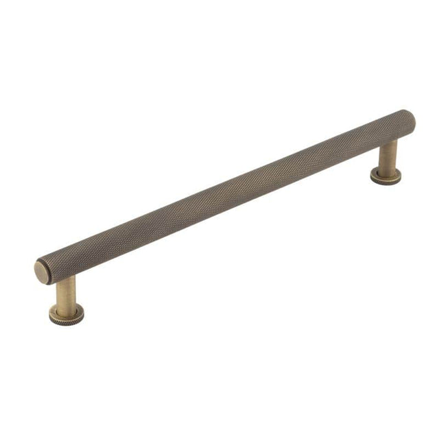 This is an image showing the Burlington - Piccadilly Cabinet Handle 224mm CTC - Antique Brass available to order from T.H. Wiggans Ironmongery in Kendal