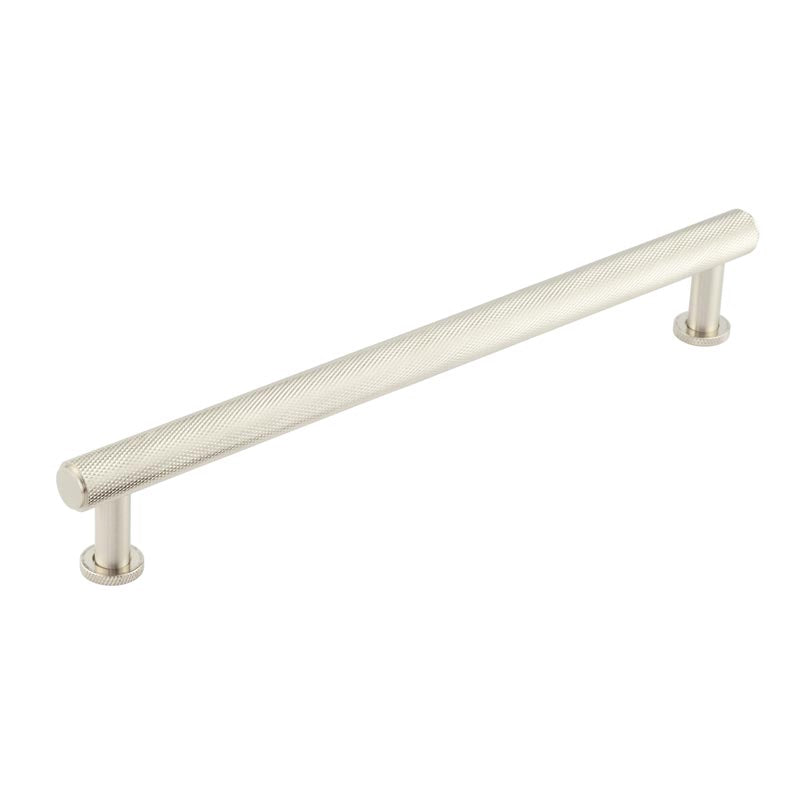 This is an image showing the Burlington - Piccadilly Cabinet Handle 224mm CTC - Satin Nickel available to order from T.H. Wiggans Ironmongery in Kendal