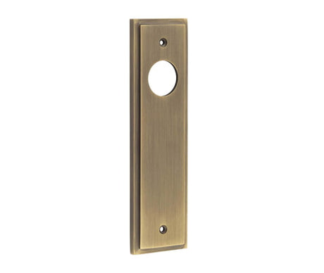 This is an image showing the Burlington - Latch Plate Choices available to order from T.H. Wiggans Ironmongery in Kendal