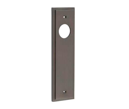 This is an image showing the Burlington - Latch Plate Choices available to order from T.H. Wiggans Ironmongery in Kendal