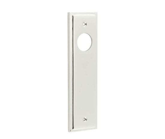 This is an image showing the Burlington - Latch Plate Choices available to order from T.H. Wiggans Ironmongery in Kendal