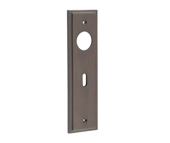 This is an image showing the Burlington - Standard Lock Plate Choices available to order from T.H. Wiggans Ironmongery in Kendal