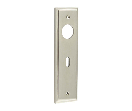 This is an image showing the Burlington - Standard Lock Plate Choices available to order from T.H. Wiggans Ironmongery in Kendal