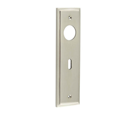 This is an image showing the Burlington - Standard Lock Plate Choices available to order from T.H. Wiggans Ironmongery in Kendal