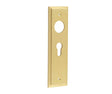 This is an image showing the Burlington - Euro Profile Lock Plate Choices available to order from T.H. Wiggans Ironmongery in Kendal