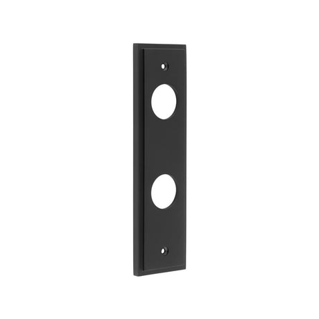 This is an image showing the Burlington - 200x55mm MB Bath 78mm C/C back plates for lever on rose available to order from T.H. Wiggans Ironmongery in Kendal