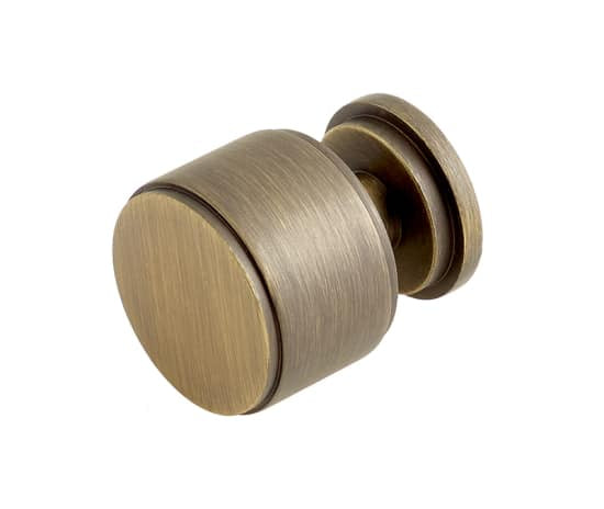 This is an image showing the Burlington - Belgrave Cupboard knob - Antique Brass available to order from T.H. Wiggans Ironmongery in Kendal