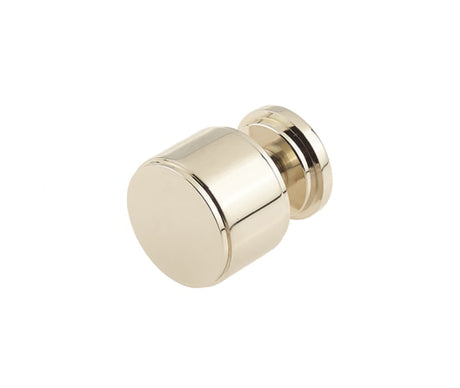 This is an image showing the Burlington - Belgrave Cupboard knob - Polished Nickel available to order from T.H. Wiggans Ironmongery in Kendal