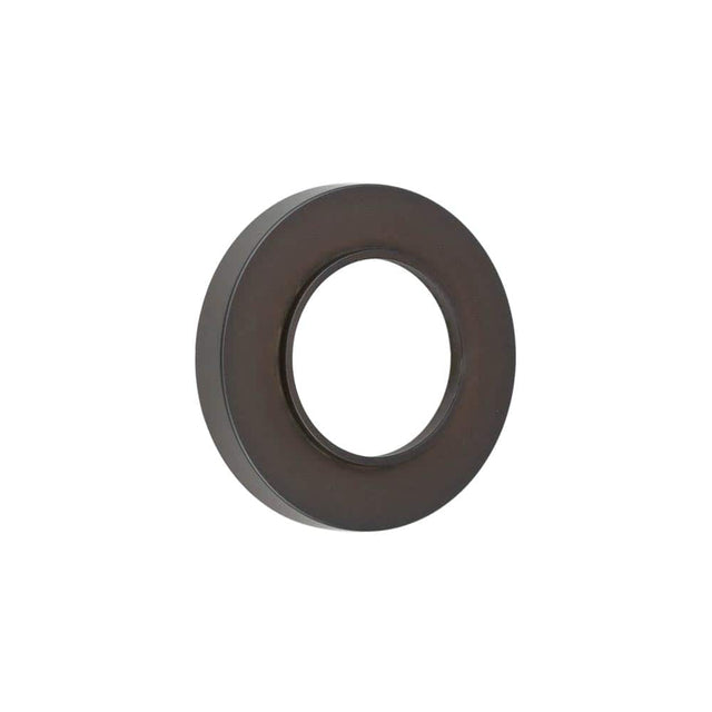 This is an image showing the Burlington - Burlington Plain Outer Rose - Dark Bronze available to order from T.H. Wiggans Ironmongery in Kendal