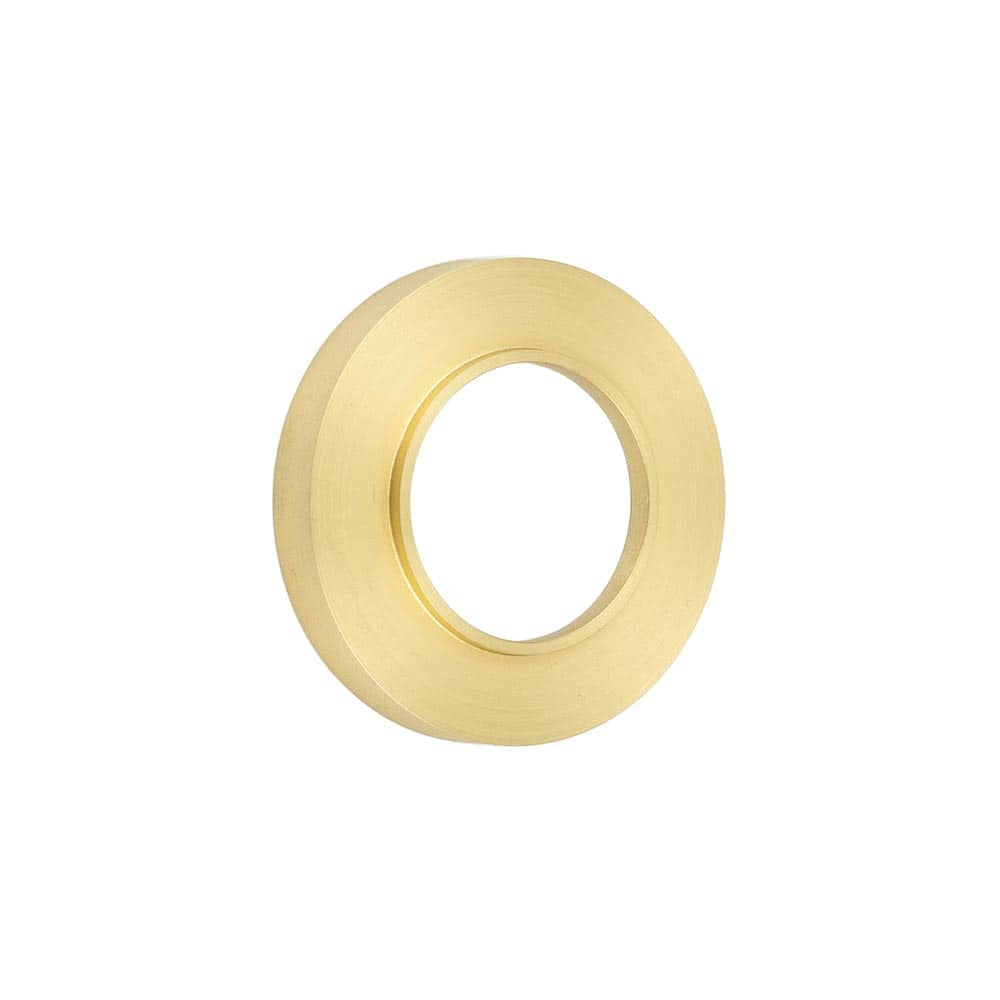 This is an image showing the Burlington - Burlington Plain Outer Rose - Satin Brass available to order from T.H. Wiggans Ironmongery in Kendal