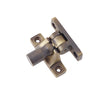 This is an image showing the Burlington - sash fastener - Antique Brass available to order from T.H. Wiggans Ironmongery in Kendal