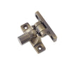 This is an image showing the Burlington - Brighton sash fastener - Antique Brass available to order from T.H. Wiggans Ironmongery in Kendal