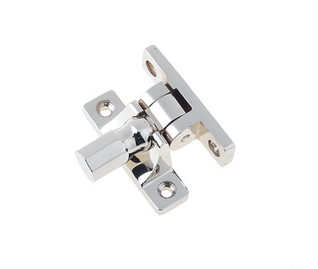 This is an image showing the Burlington - Brighton sash fastener - Polished Nickel available to order from T.H. Wiggans Ironmongery in Kendal