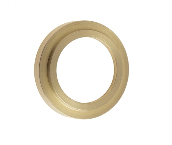 This is an image showing the Burlington - Stepped outer rose for ESC - Satin Brass available to order from T.H. Wiggans Ironmongery in Kendal